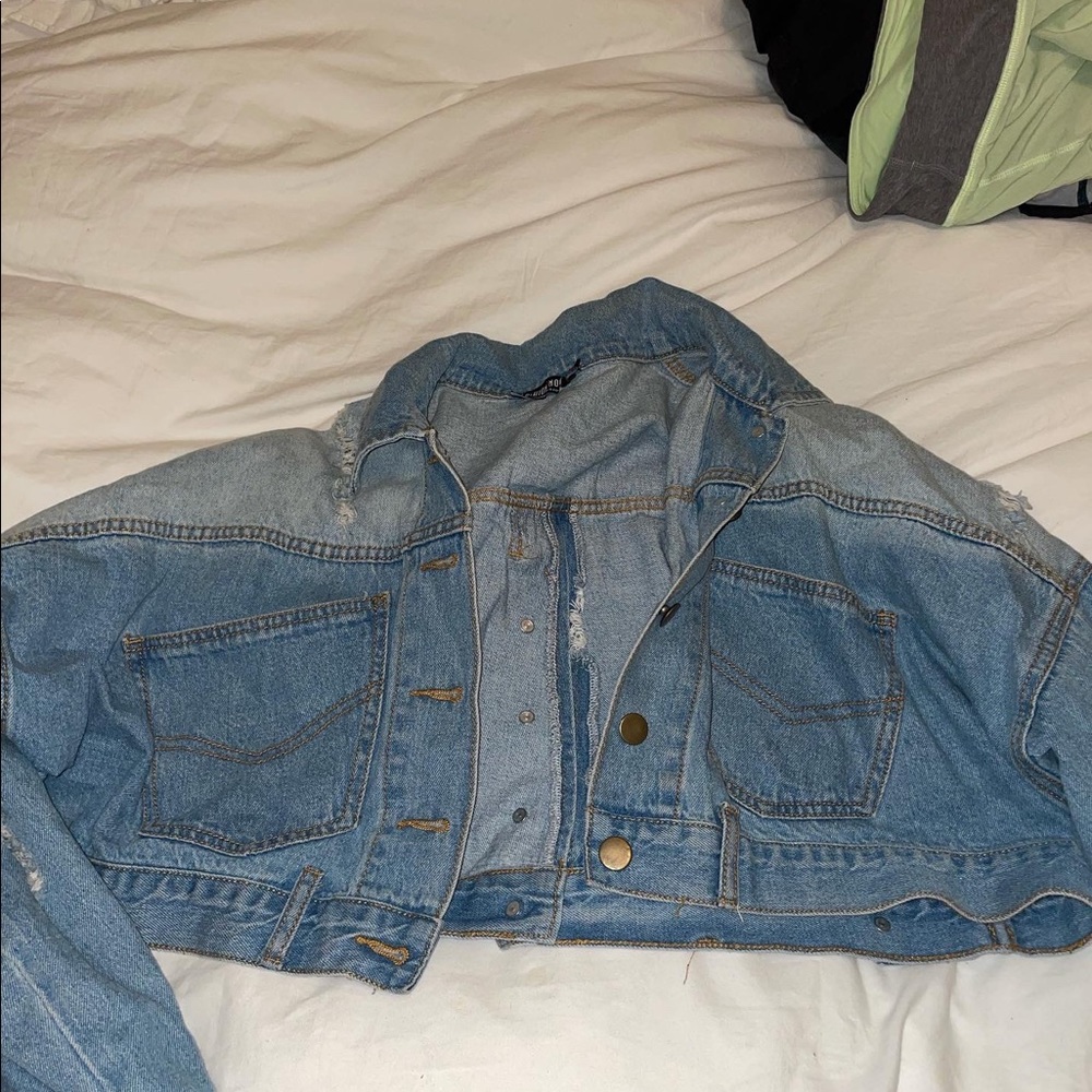 crop denim jacket